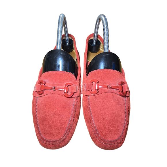 Patricia Green A Mano Deep Red Suede Brazilian Horsebit Professional Loafer 7 M - Picture 2 of 8